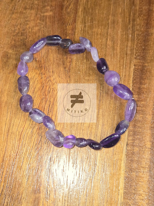 Amethyst Nugget Bracelet - Mitiko