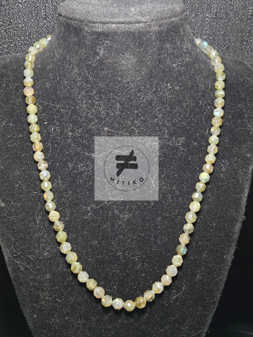 Black Moonstone Necklace Mitiko