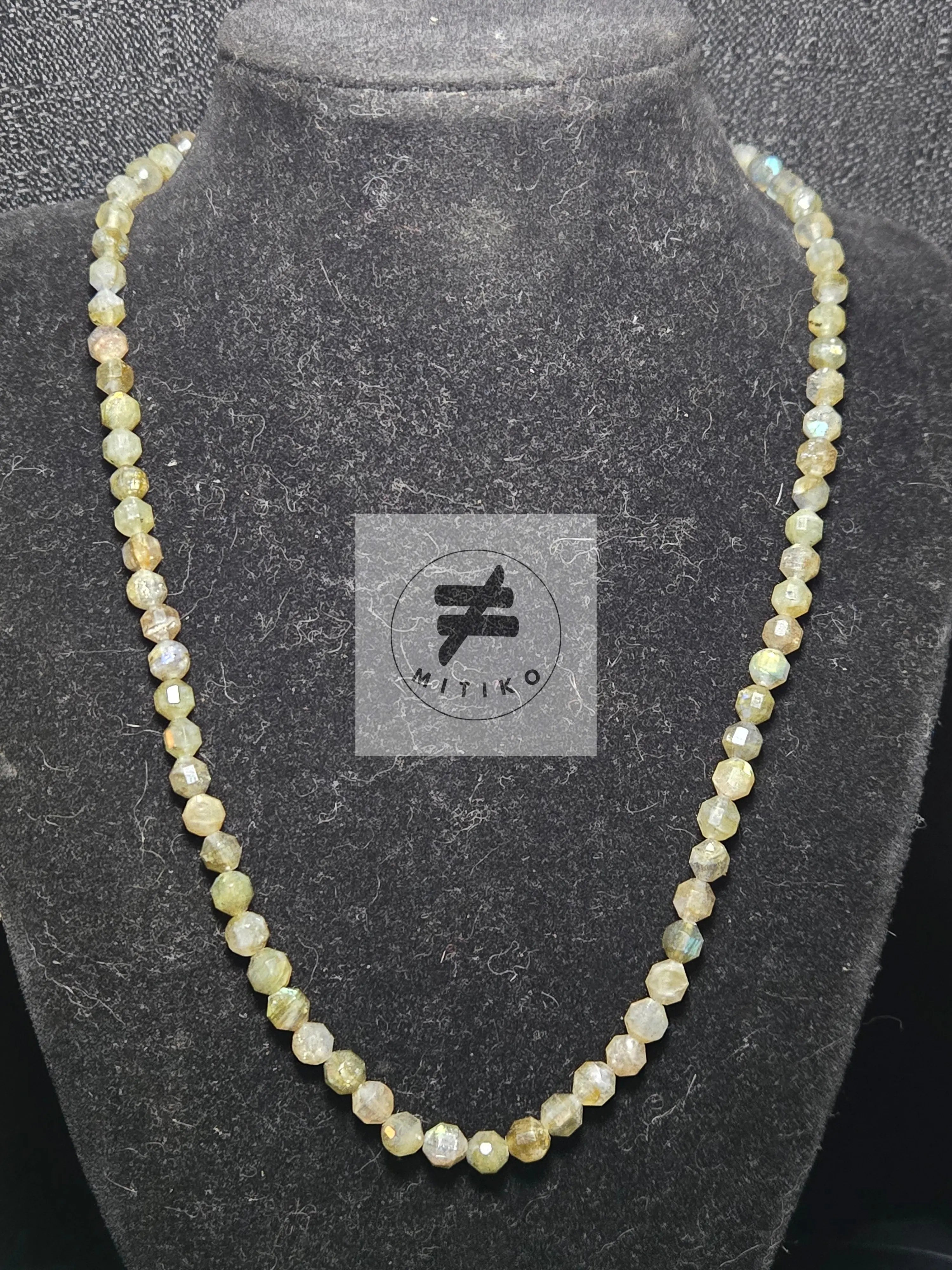 Black Moonstone Necklace Mitiko