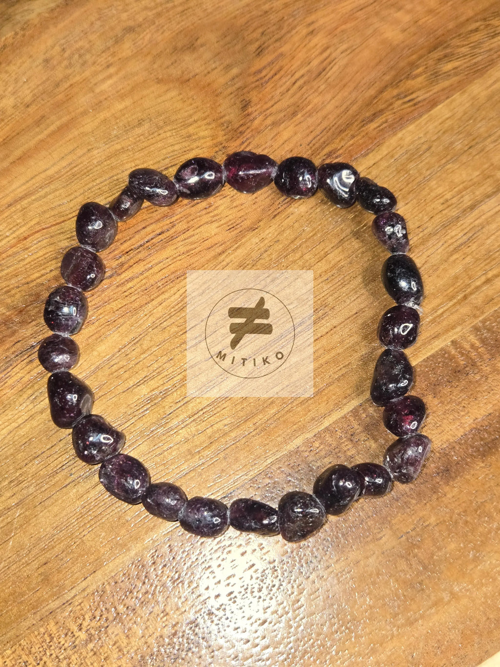 Garnet Nugget Bracelet - Mitiko