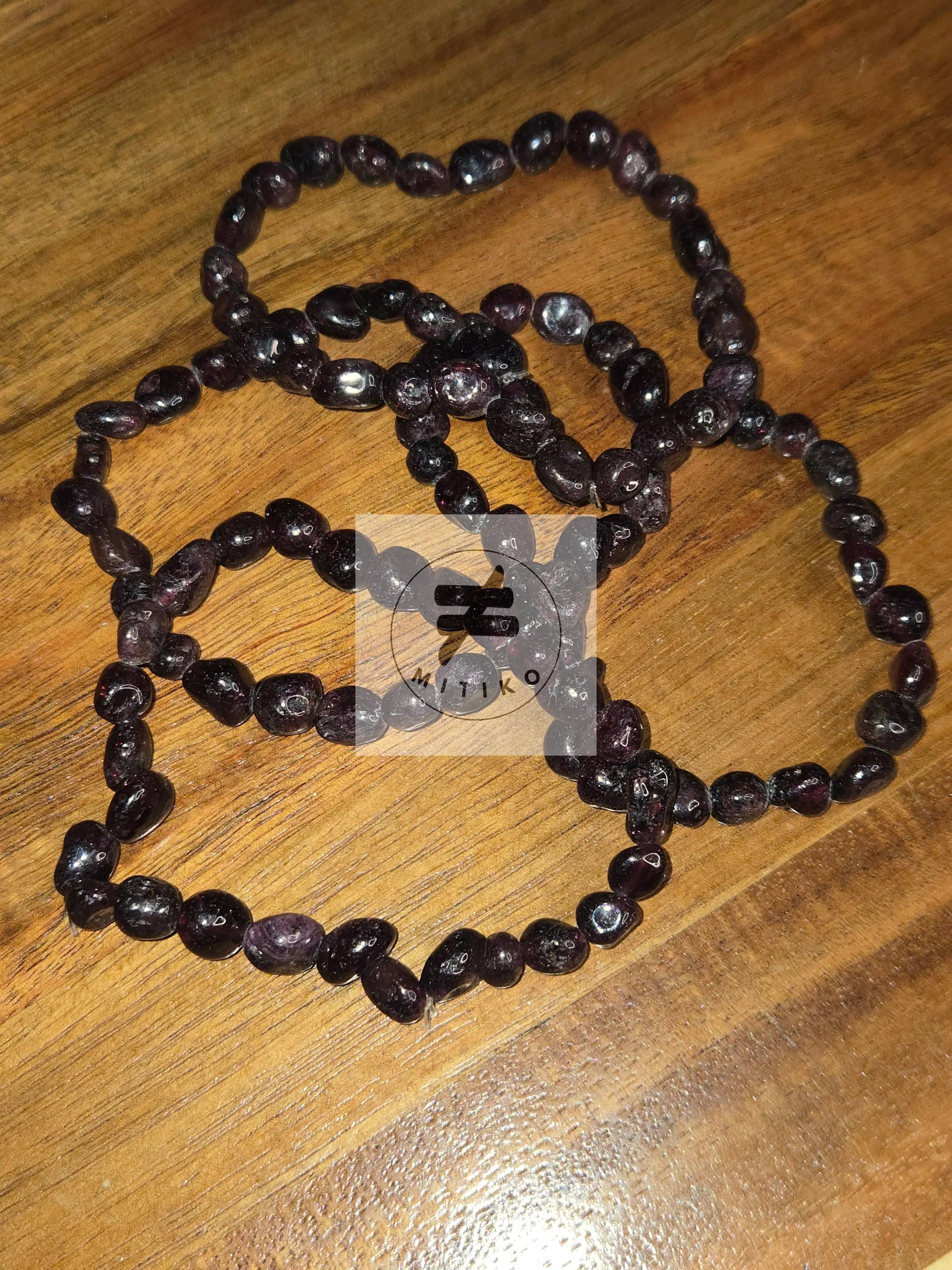 Garnet Nugget Bracelet - Mitiko