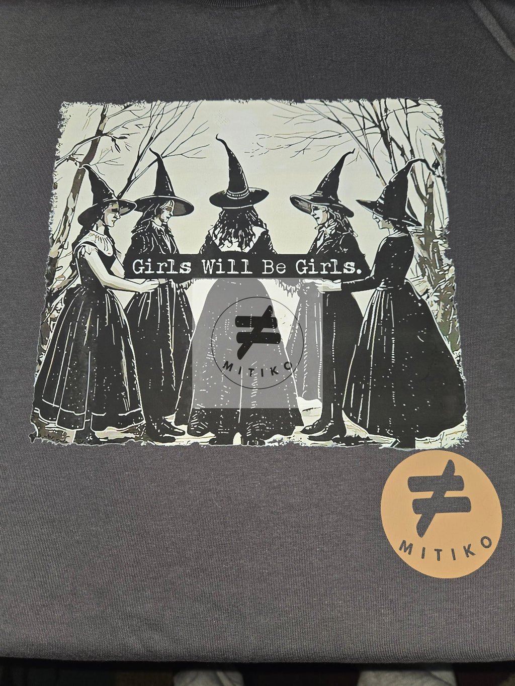 "Girls will be Girls" Witches Long Sleeve Tee Mitiko