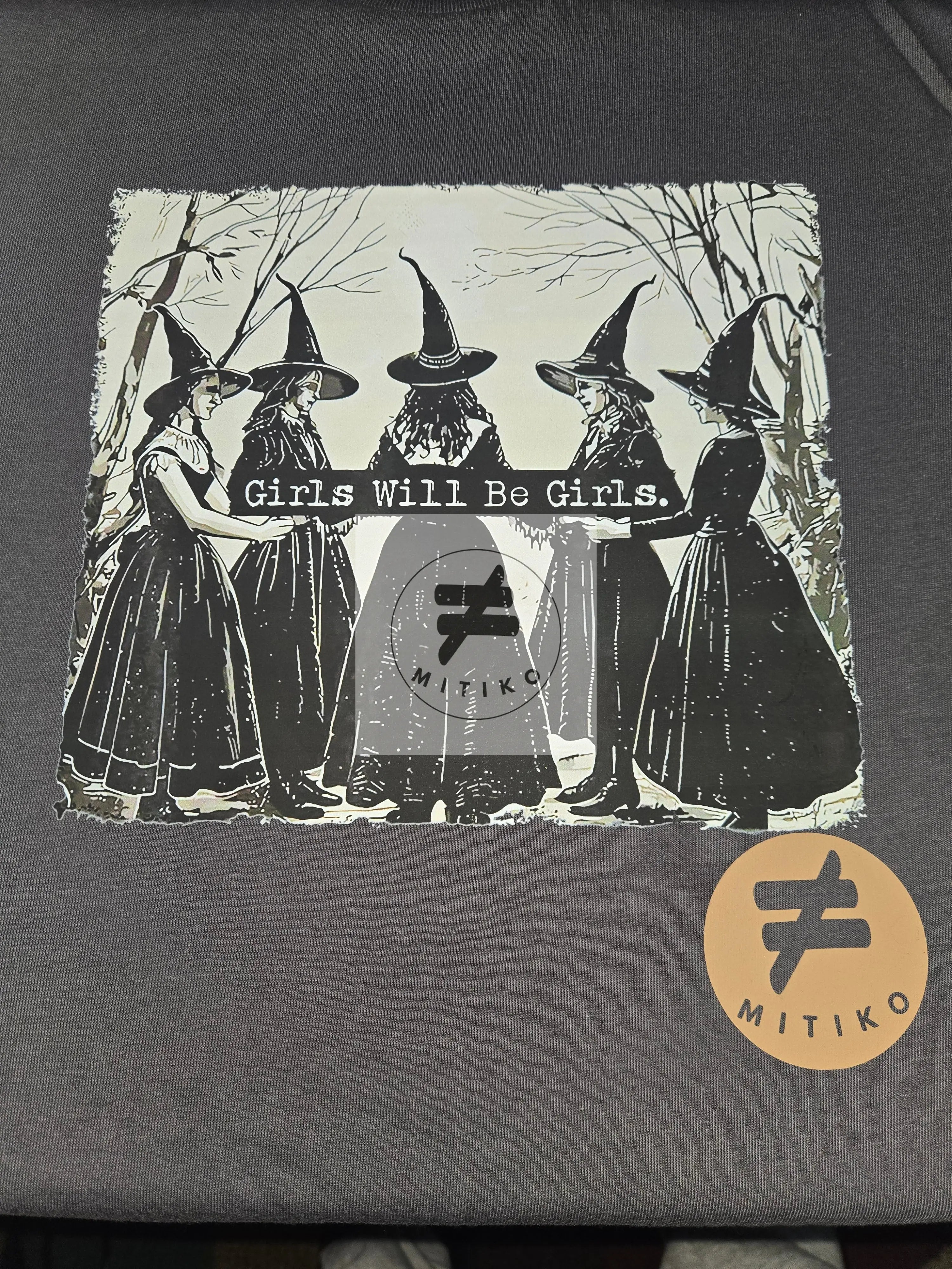 "Girls will be Girls" Witches Long Sleeve Tee Mitiko
