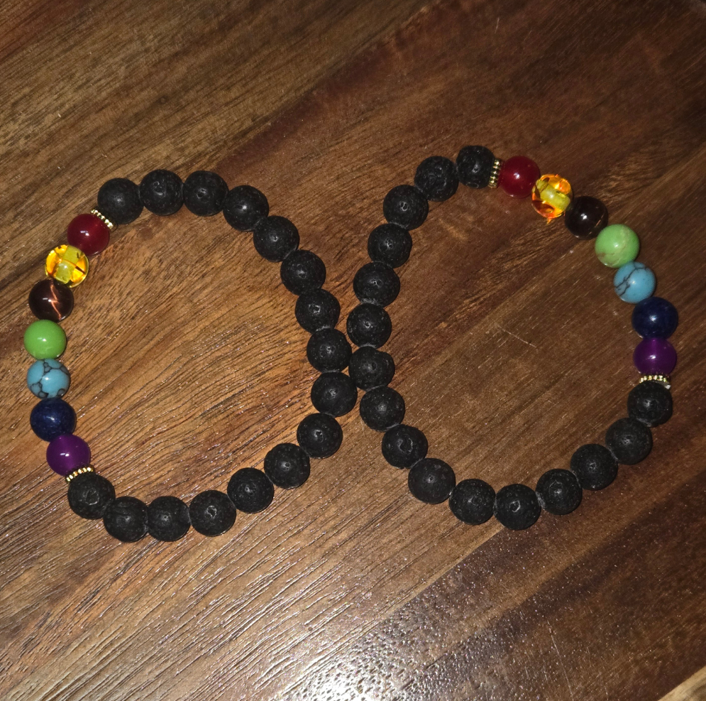 Synthetic Chakra Bracelet Mitiko