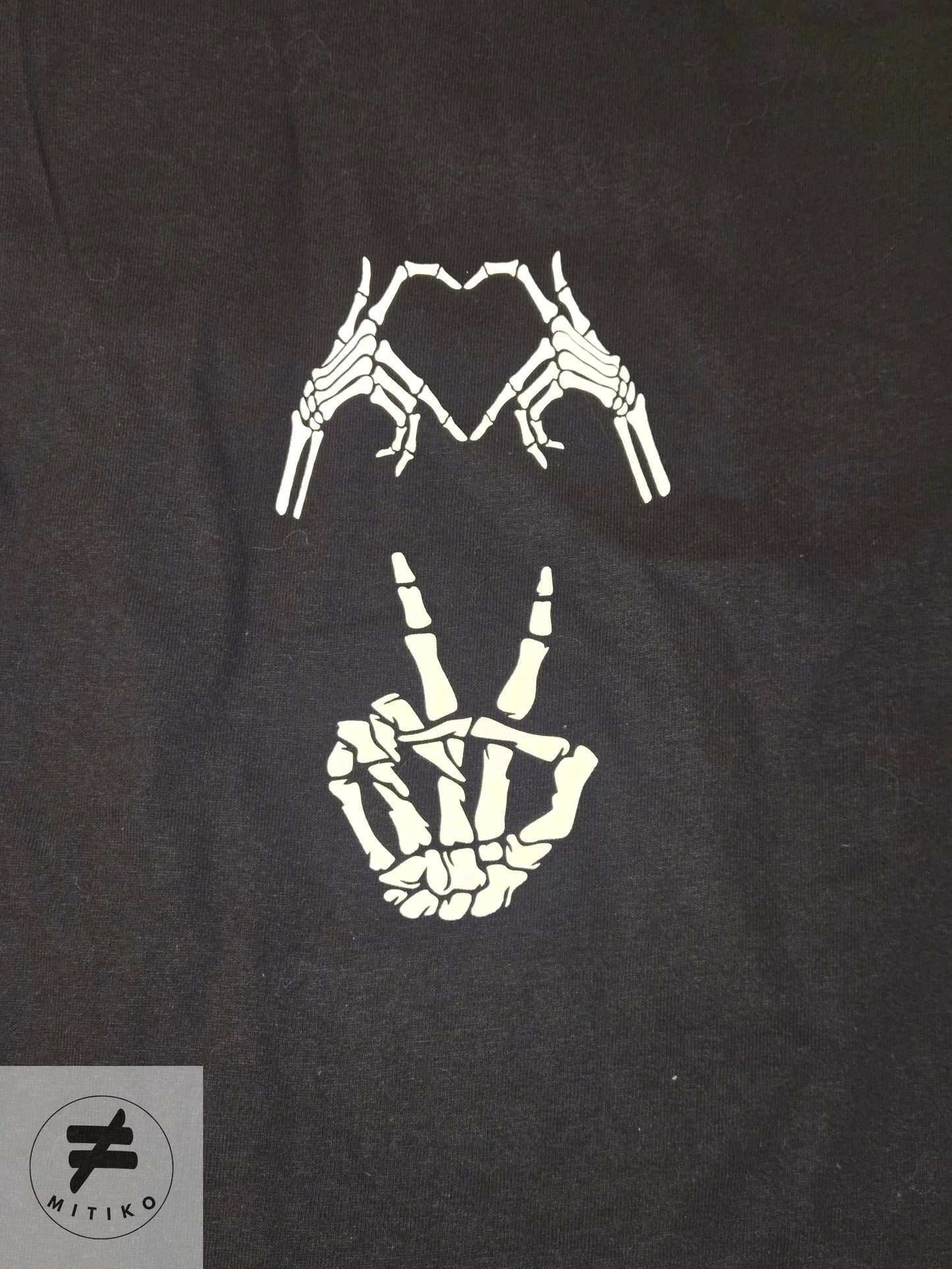 Love & Peace Skeleton Tee - Mitiko