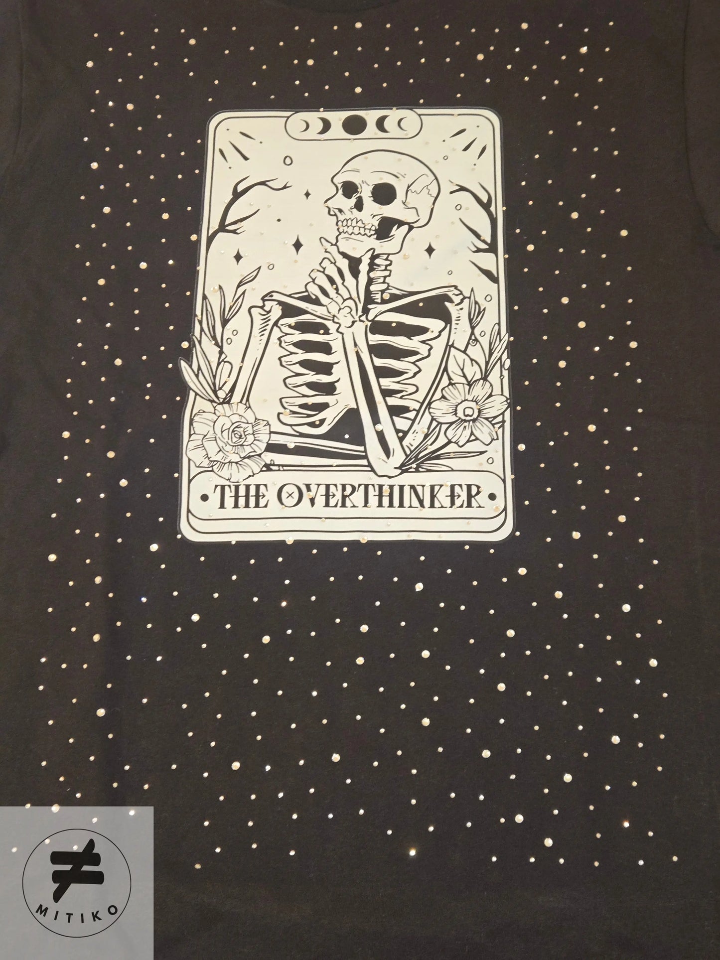 Rhinestone Overthinker Tee - Mitiko