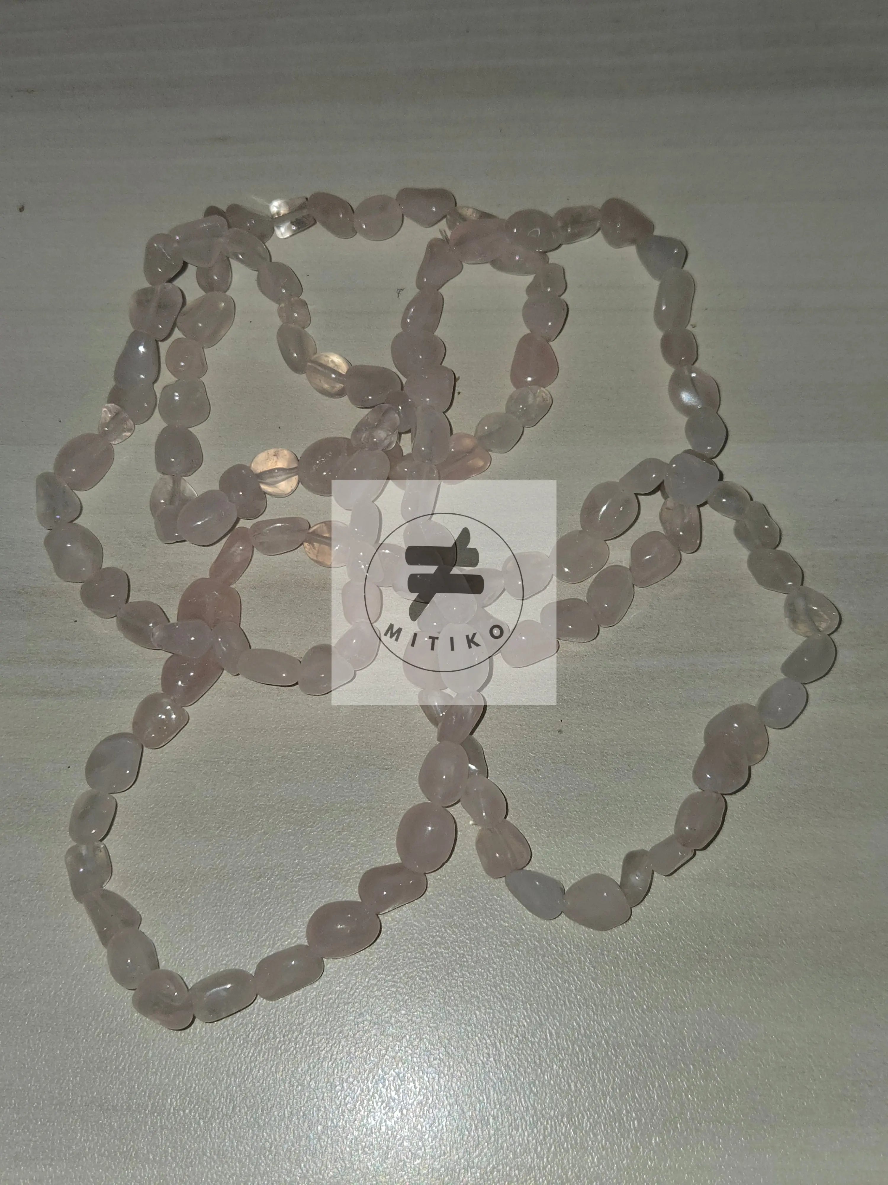 Rose Quartz Nugget Bracelet - Mitiko