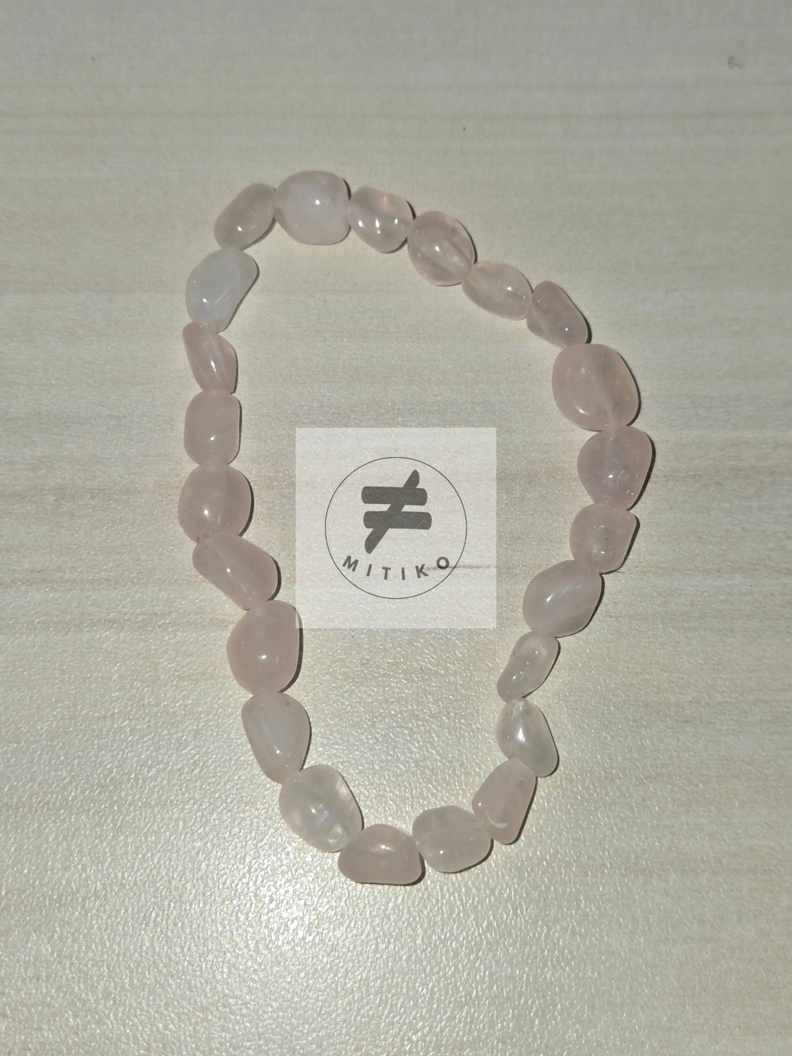 Rose Quartz Nugget Bracelet - Mitiko