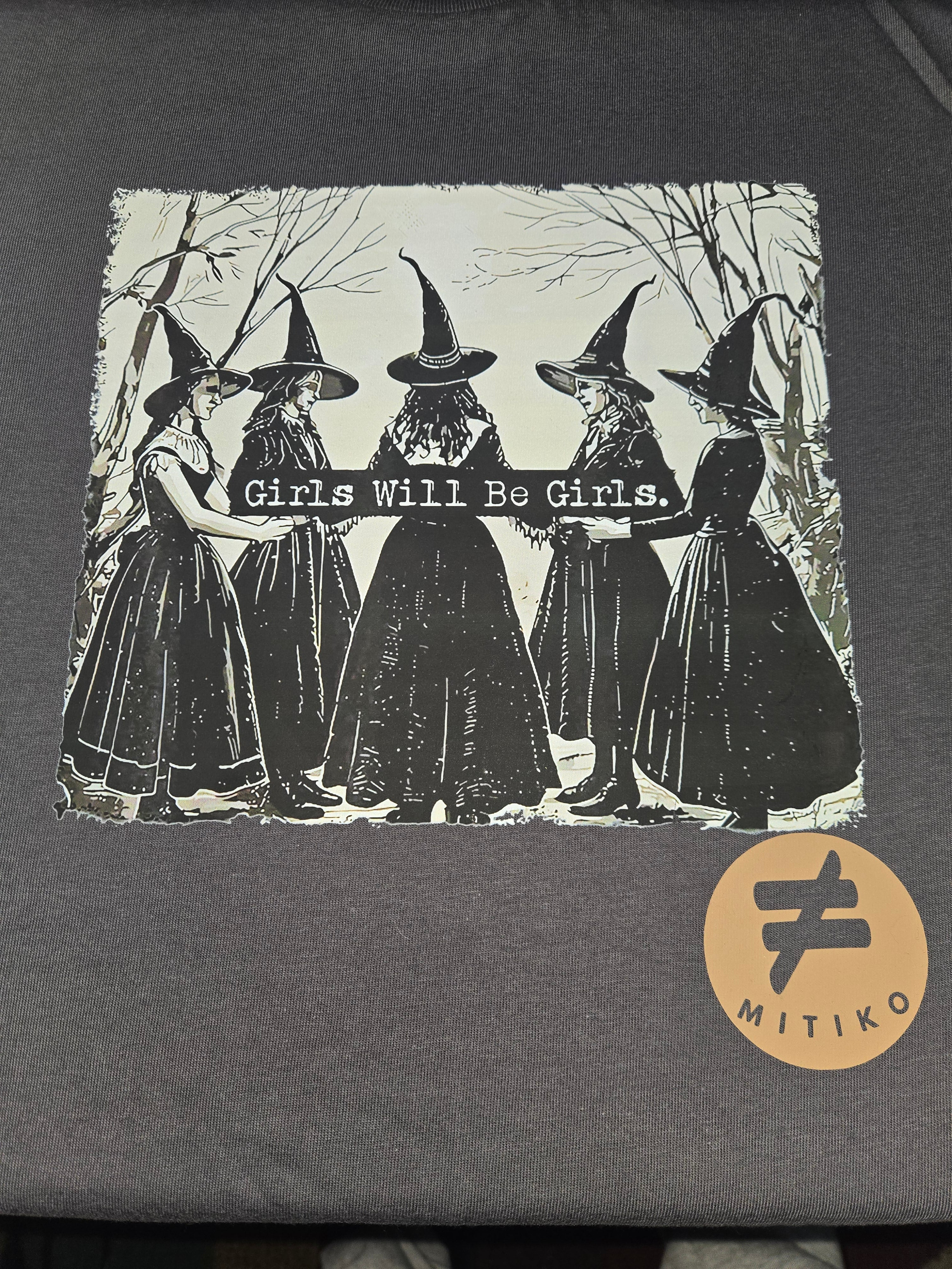 Mitiko "Girls will be Girls" Witches Long Sleeve Tee Mitiko