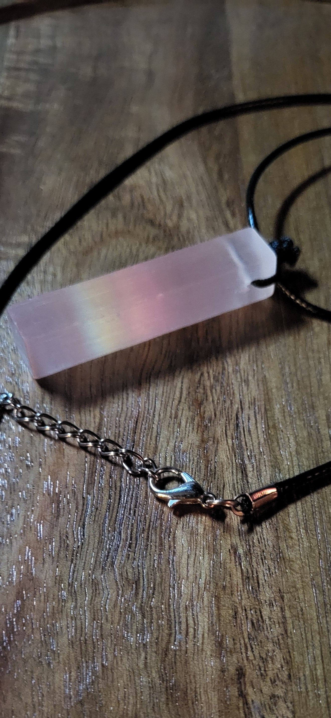 Mini Selenite Tower Pendant - Mitiko
