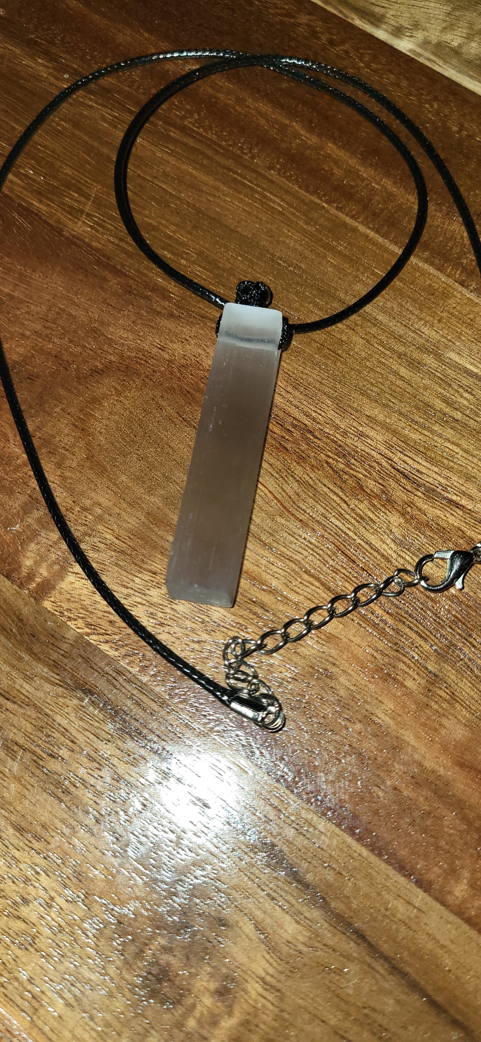Mini Selenite Tower Pendant - Mitiko