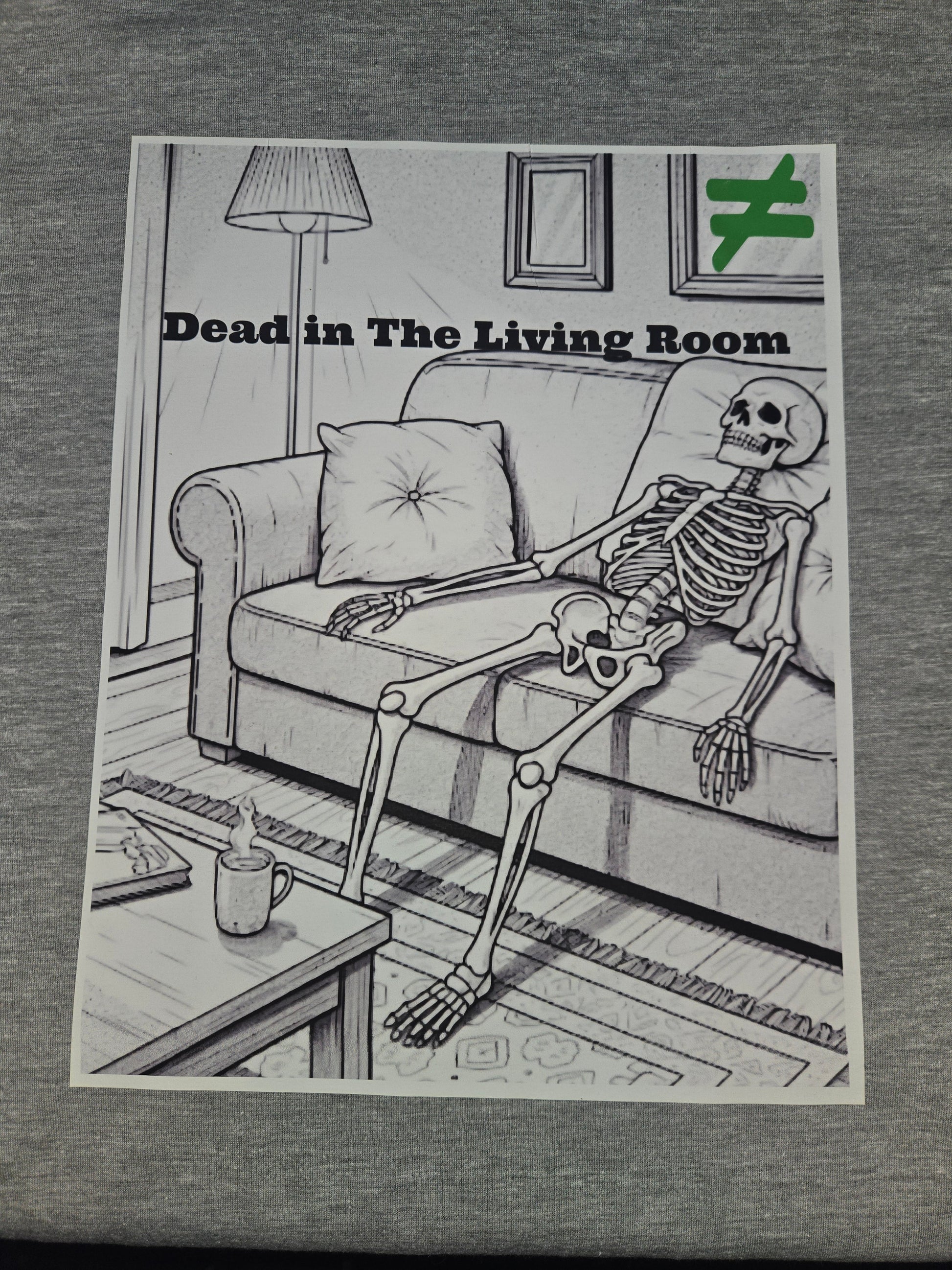 Dead in The Living Room Tee Mitiko