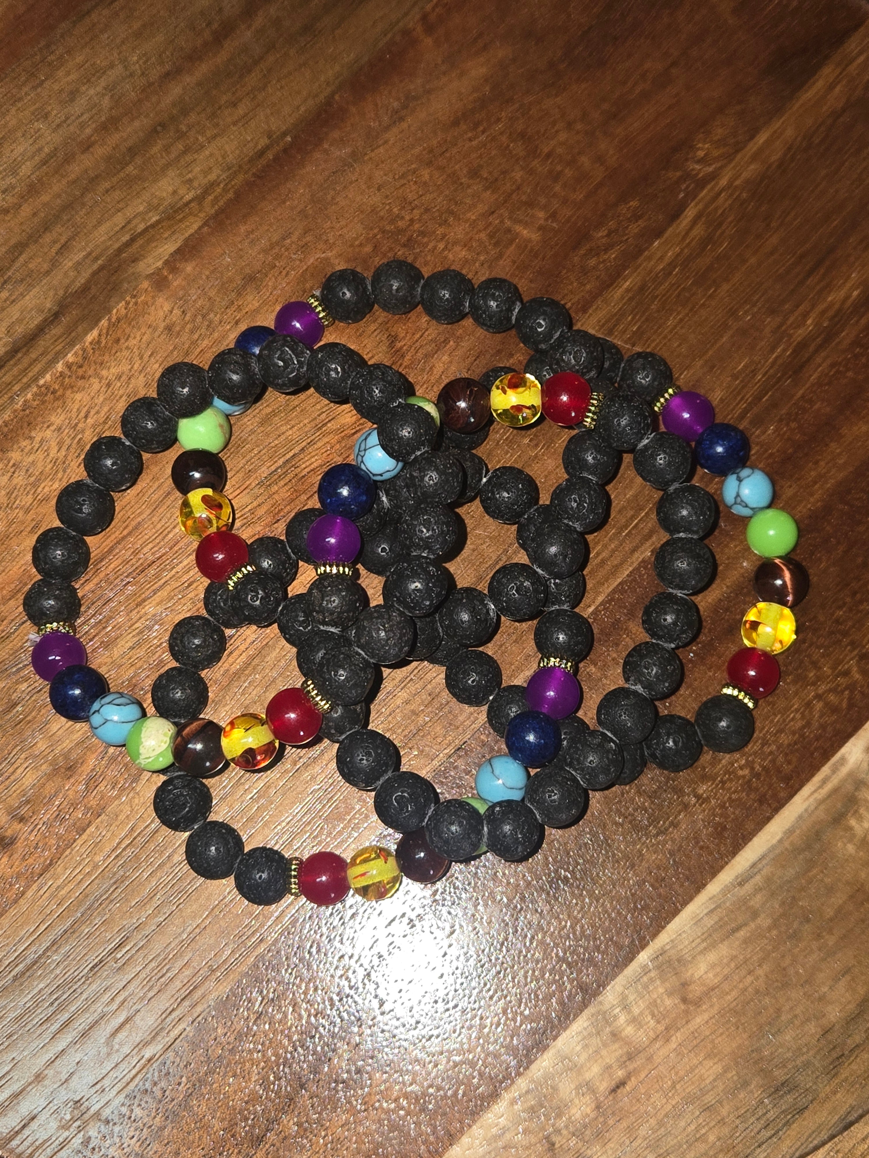 Synthetic Chakra Bracelet Mitiko