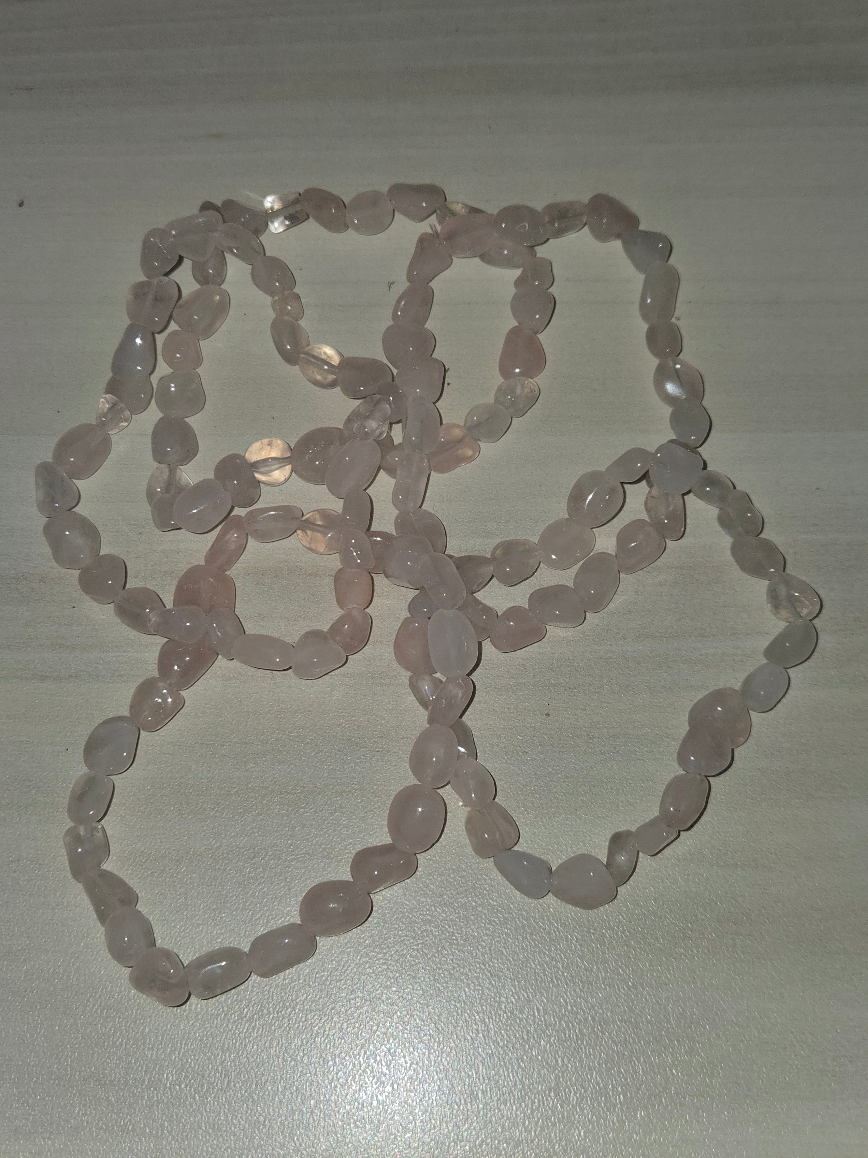 Rose Quartz Nugget Bracelet - Mitiko